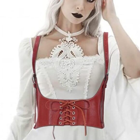 Harness Belt Red Leather - Picture 5 of 5